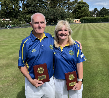 Mixed Pairs Champions - Robert Hastings & Elaine Hastings (Bangor)
