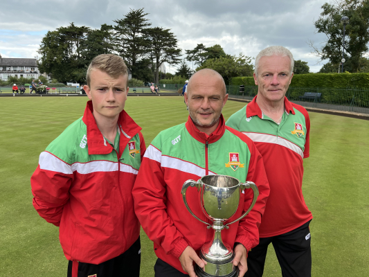 Triples Runners-up - Josh Thompson, Phil Thompson & Glenn Thompson (Donaghadee)